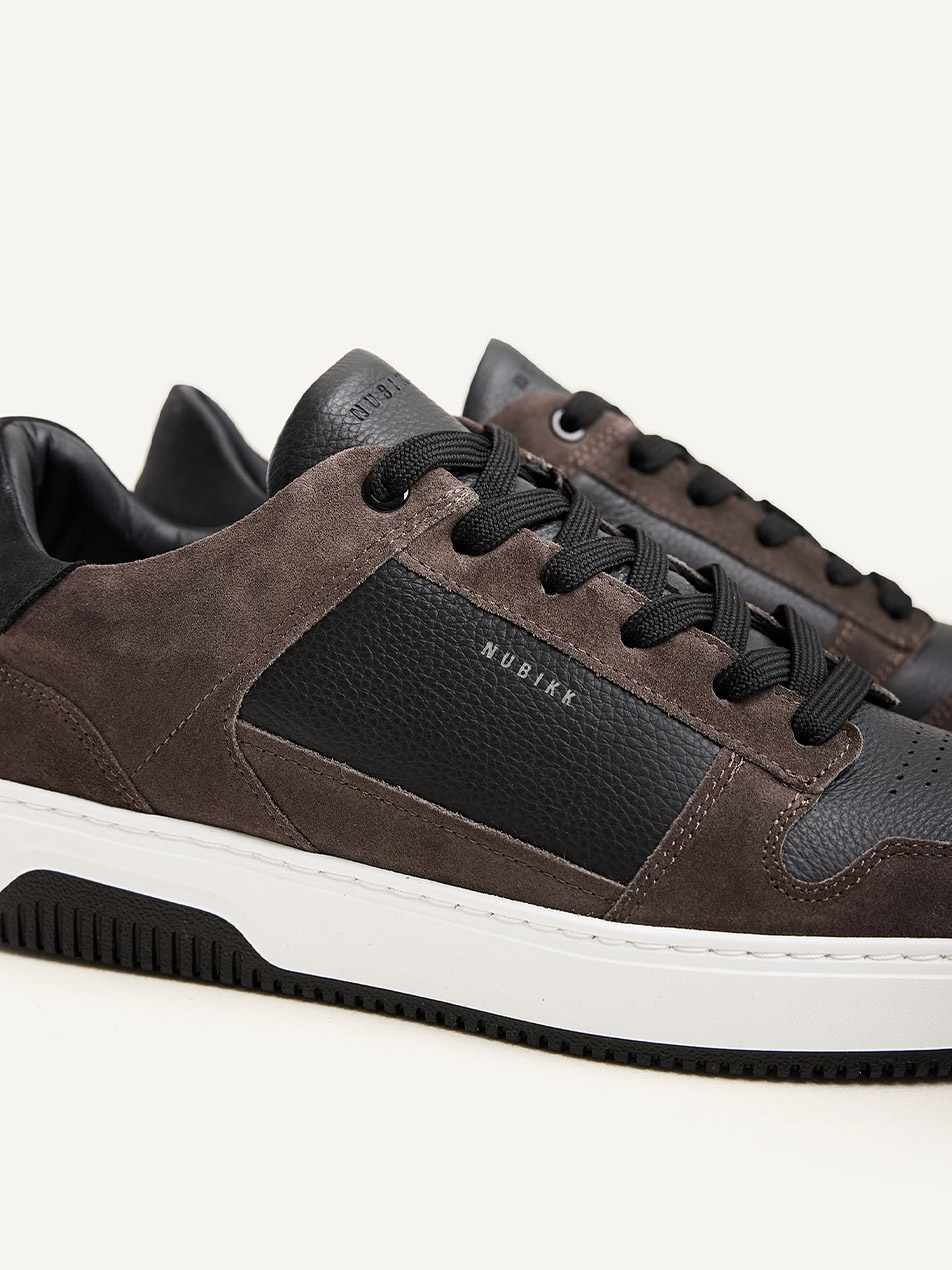 Basket Court Zwart Bruine Sneakers voor Heren